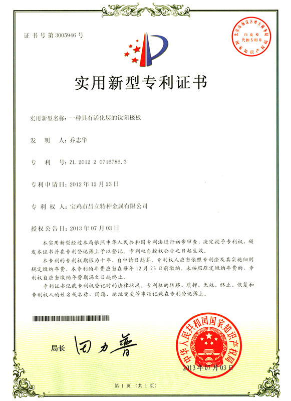 鈦陽極 鈦陽極